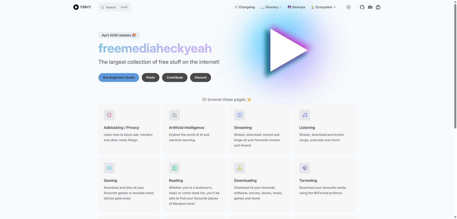 Welcome • freemediaheckyeah